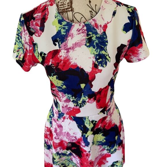 MILLY for DesigNation Floral Fit & Flare Dress - Picture 3 of 5